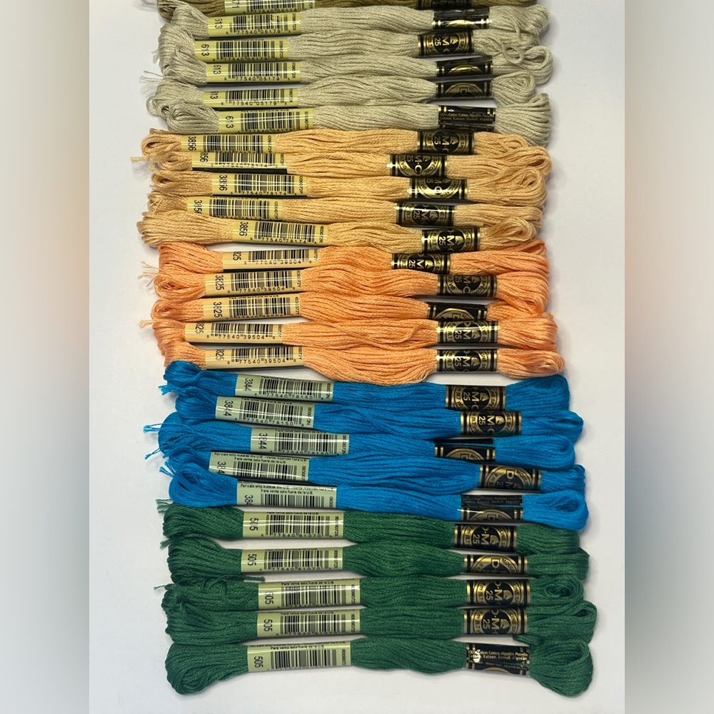 50 Skeins DMC Embroidery Floss Mouline Special 6 Strand Assorted Multicolors - Picture 2 of 13